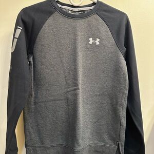 Under Armour Charcoal and Black Crewneck